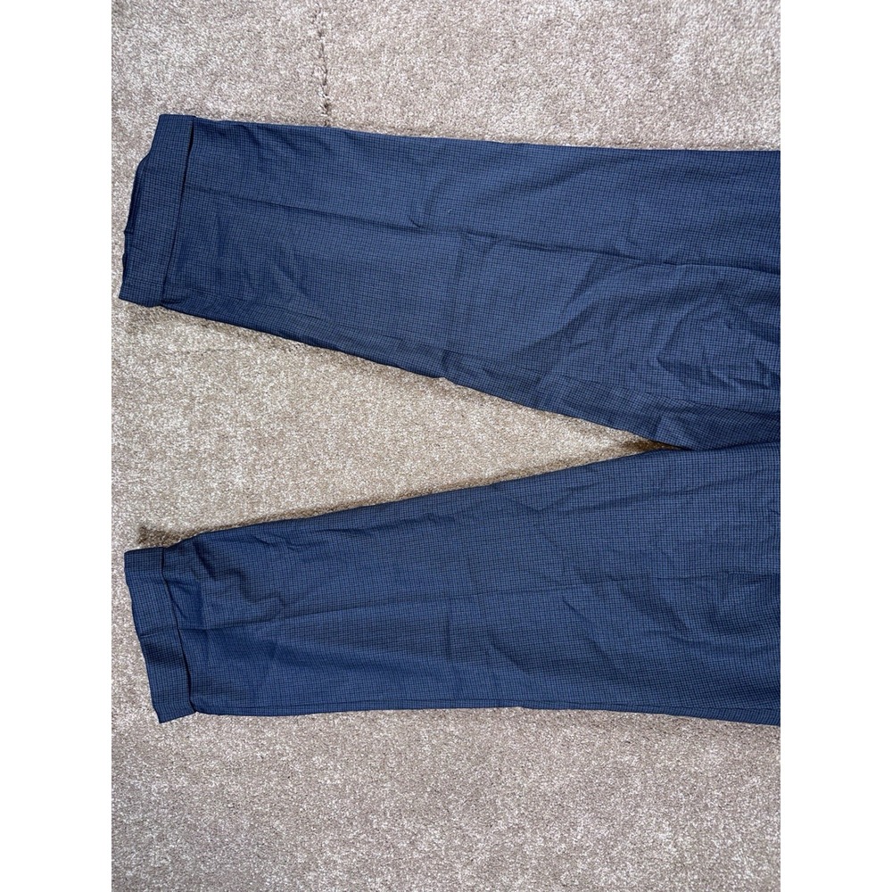 Ralph Lauren Dress Pants Men's 36 x 32 Blue Check‎ Pleated Cuffed Slacks - Picture 9 of 10